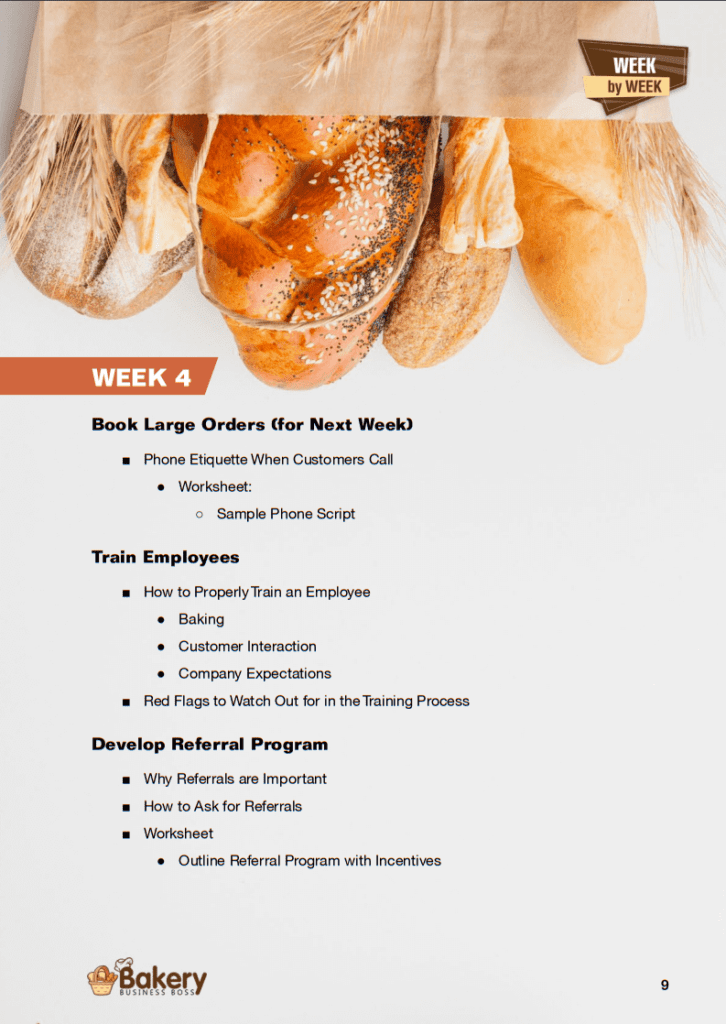 Sample Page - Bakery Business Boss