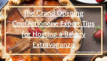 The Grand Opening Confectionery: Expert Tips for Hosting a Bakery Extravaganza